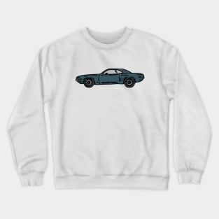 vintage muscle car illustration Crewneck Sweatshirt